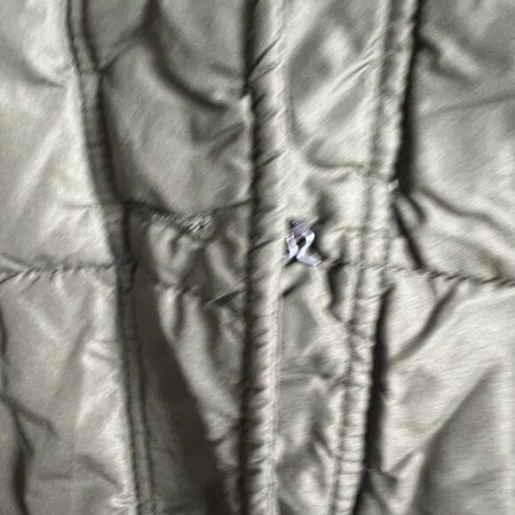 Vintage Bill Blass Olive Green Down Insulated Nylon Quilted Jacket Size L - Picture 8 of 10